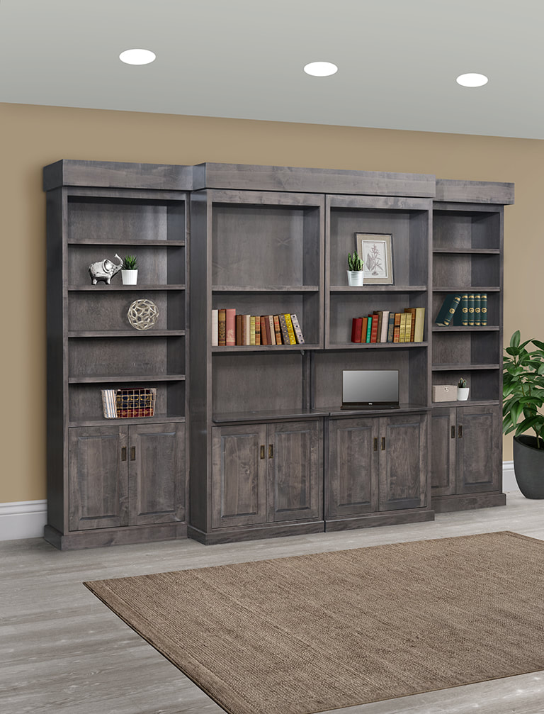 "Transform your space with Pro-Pulse Bookcase WallBed – a versatile, stylish solution for guests and books!"