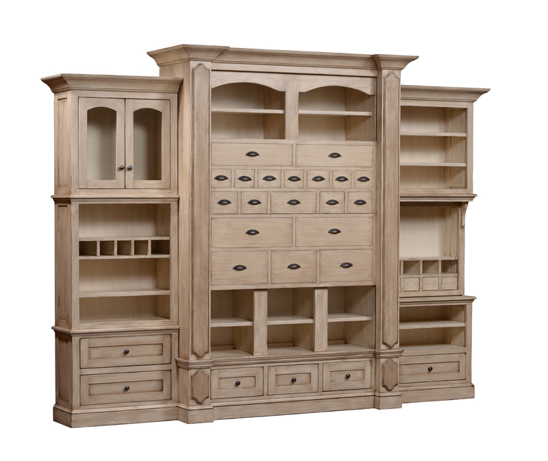 "Innovative storage solutions with our Amish custom-built cabinets"