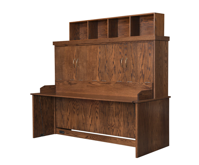 "Tailor your Murphy WallBed with toppers and side units to match your style seamlessly."